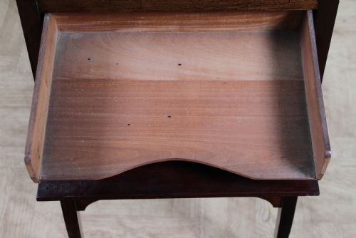 EDWARDIAN ART NOUVEAU MAHOGANY MUSIC SHEET CABINET CHEST OF 5 DROP FRONT DRAWERS - ADDITIONAL PHOTO 13