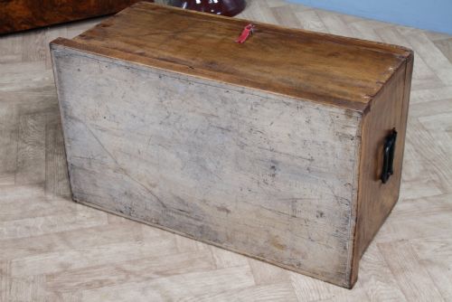 ANTIQUE SOLID ELM CARPENTER'S JOINER'S CABINET MAKER'S TOOLBOX LOCKING C1900 - ADDITIONAL PHOTO 21
