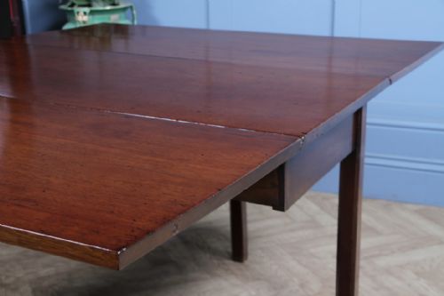 ORIGINAL ANTIQUE GEORGIAN SOLID MAHOGANY DROP LEAF DINING TABLE SIDE C1820 - ADDITIONAL PHOTO 8