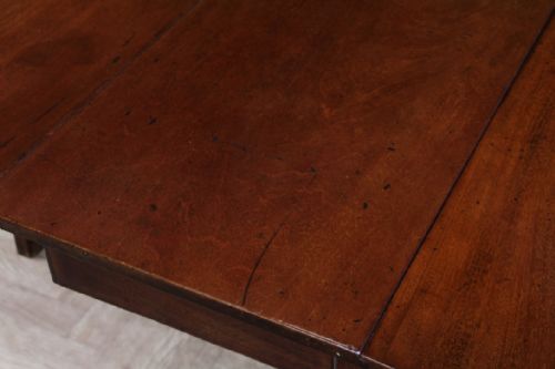 ORIGINAL ANTIQUE GEORGIAN SOLID MAHOGANY DROP LEAF DINING TABLE SIDE C1820 - ADDITIONAL PHOTO 11