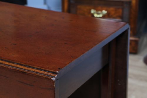 ORIGINAL ANTIQUE GEORGIAN SOLID MAHOGANY DROP LEAF DINING TABLE SIDE C1820 - ADDITIONAL PHOTO 16