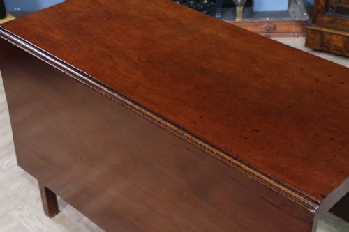 ORIGINAL ANTIQUE GEORGIAN SOLID MAHOGANY DROP LEAF DINING TABLE SIDE C1820 - ADDITIONAL PHOTO 17