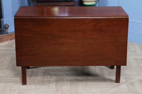 ORIGINAL ANTIQUE GEORGIAN SOLID MAHOGANY DROP LEAF DINING TABLE SIDE C1820 - ADDITIONAL PHOTO 20