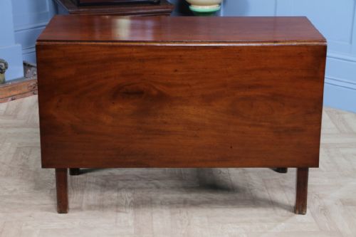 ORIGINAL ANTIQUE GEORGIAN SOLID MAHOGANY DROP LEAF DINING TABLE SIDE C1820 - ADDITIONAL PHOTO 21
