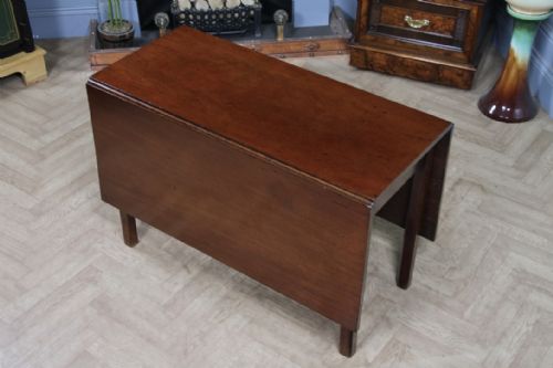 ORIGINAL ANTIQUE GEORGIAN SOLID MAHOGANY DROP LEAF DINING TABLE SIDE C1820 - ADDITIONAL PHOTO 22
