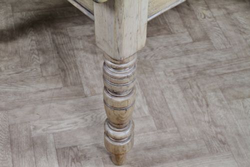 ORIGINAL VICTORIAN PINE KITCHEN TABLE SCRUB TOP RESTORED HAND STRIPPED W DRAWER - ADDITIONAL PHOTO 8