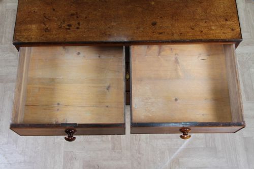 ORIGINAL ANTIQUE GEORGIAN MAHOGANY CHEST BANK OF 5 DRAWERS RESTORED WITH KEY C1820 - ADDITIONAL PHOTO 14