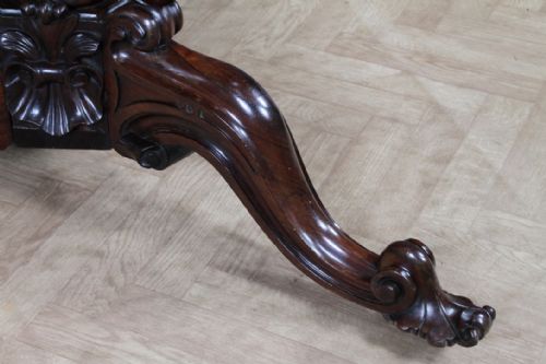 GRAND 45FT ANTIQUE EARLY VICTORIAN ROSEWOOD TILT TOP ROUND CENTRE DINING TABLE C1840 - ADDITIONAL PHOTO 10