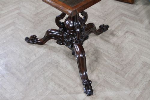 GRAND 45FT ANTIQUE EARLY VICTORIAN ROSEWOOD TILT TOP ROUND CENTRE DINING TABLE C1840 - ADDITIONAL PHOTO 12