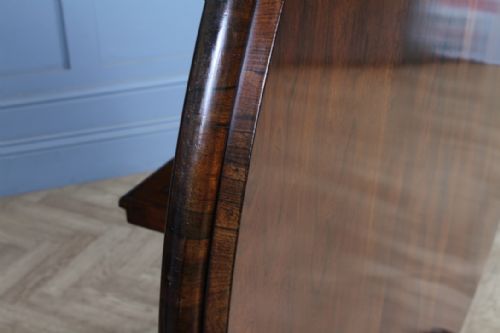 GRAND 45FT ANTIQUE EARLY VICTORIAN ROSEWOOD TILT TOP ROUND CENTRE DINING TABLE C1840 - ADDITIONAL PHOTO 21
