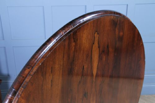 GRAND 45FT ANTIQUE EARLY VICTORIAN ROSEWOOD TILT TOP ROUND CENTRE DINING TABLE C1840 - ADDITIONAL PHOTO 22