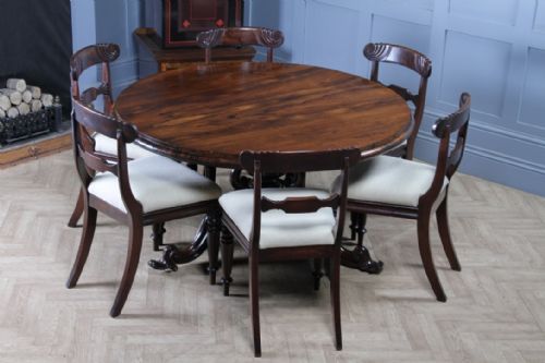 GRAND 45FT ANTIQUE EARLY VICTORIAN ROSEWOOD TILT TOP ROUND CENTRE DINING TABLE C1840 - ADDITIONAL PHOTO 23
