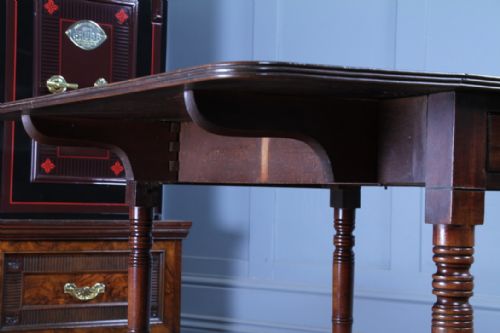 ANTIQUE GEORGIAN MAHOGANY PEMBROKE DROP LEAF TABLE FITTED SILVER DRAWER WITH KEY - ADDITIONAL PHOTO 19