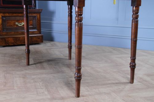 ANTIQUE GEORGIAN MAHOGANY PEMBROKE DROP LEAF TABLE FITTED SILVER DRAWER WITH KEY - ADDITIONAL PHOTO 20
