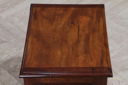 VICTORIAN MAHOGANY COAL PURDONIUM CHEST BOX LOG STORE SMALL COFFEE TABLE 1880 - ADDITIONAL PHOTO 7