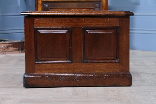 VICTORIAN MAHOGANY COAL PURDONIUM CHEST BOX LOG STORE SMALL COFFEE TABLE 1880 - ADDITIONAL PHOTO 15