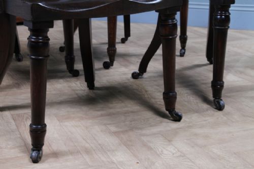 SET OF 4 ANTIQUE EDWARDIAN OAK CAPTAINS CHAIRS SMOKERS BOW DESK ARMCHAIRS C1910 - ADDITIONAL PHOTO 21