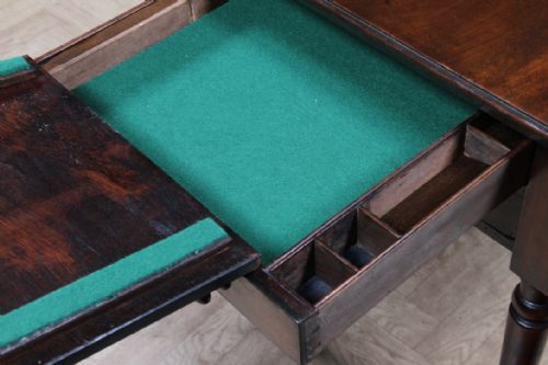RARE GEORGIAN GEORGE III MAHOGANY SECRETAIRE PEMBROKE WORK TABLE FITTED DRAWER WITH KEY C1790 - ADDITIONAL PHOTO 14