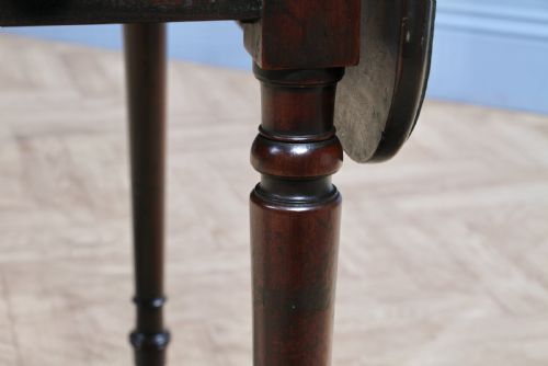 RARE GEORGIAN GEORGE III MAHOGANY SECRETAIRE PEMBROKE WORK TABLE FITTED DRAWER WITH KEY C1790 - ADDITIONAL PHOTO 22