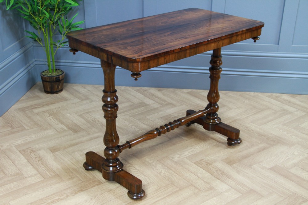 Antique Georgian William IV Rosewood Turned Hall Sofa Side Lamp Plant Table 1830
 View III