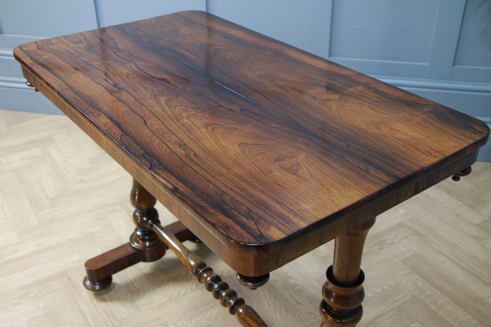 Antique Georgian William IV Rosewood Turned Hall Sofa Side Lamp Plant Table 1830
 View V