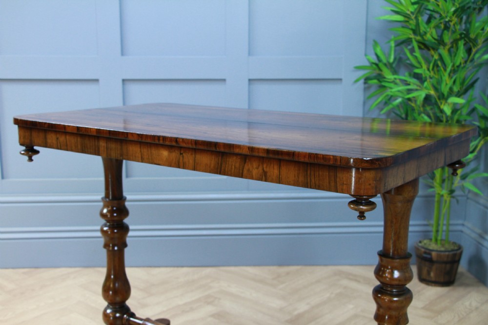 Antique Georgian William IV Rosewood Turned Hall Sofa Side Lamp Plant Table 1830
 View VI