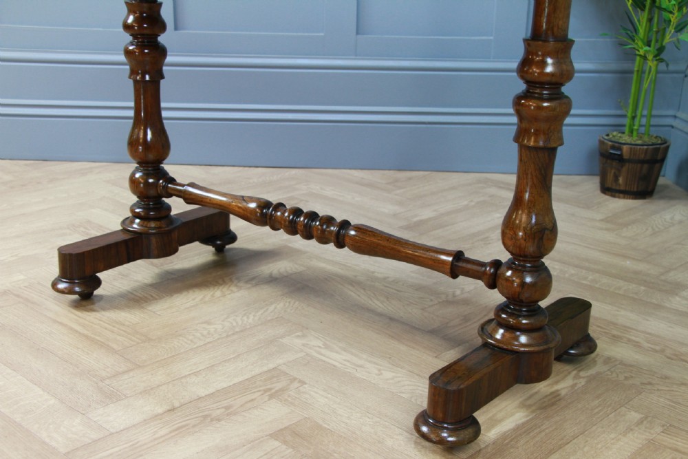 Antique Georgian William IV Rosewood Turned Hall Sofa Side Lamp Plant Table 1830
 View VII