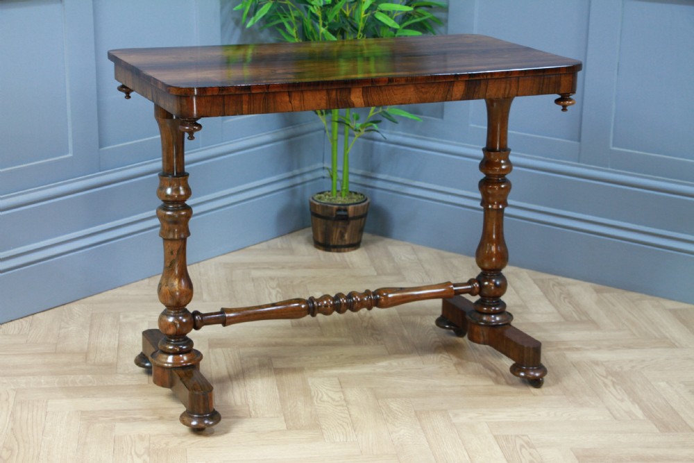 Antique Georgian William IV Rosewood Turned Hall Sofa Side Lamp Plant Table 1830
 View X