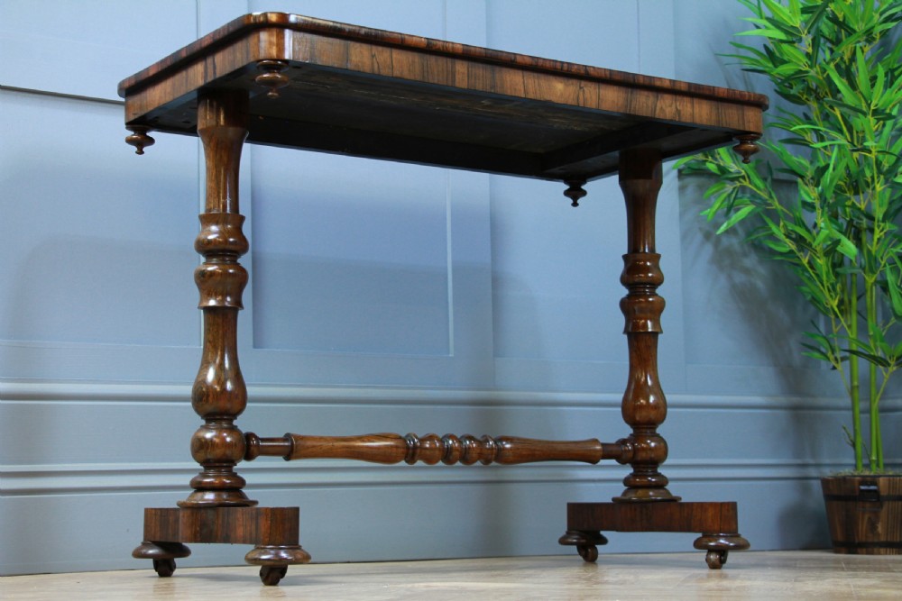 Antique Georgian William IV Rosewood Turned Hall Sofa Side Lamp Plant Table 1830
 View XI