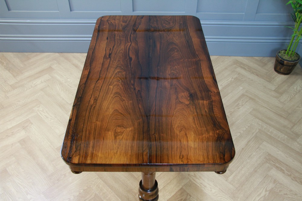 Antique Georgian William IV Rosewood Turned Hall Sofa Side Lamp Plant Table 1830
 View XII