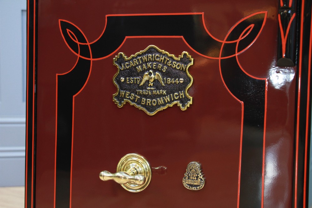 Antique J CARTWRIGHT & SON Luxury Fireproof Safe Fully Restored With Keys Vintage View VI