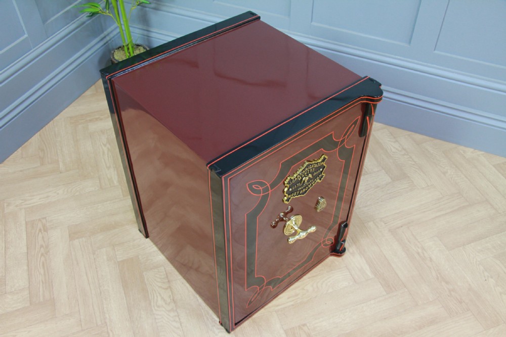 Antique J CARTWRIGHT & SON Luxury Fireproof Safe Fully Restored With Keys Vintage View XII