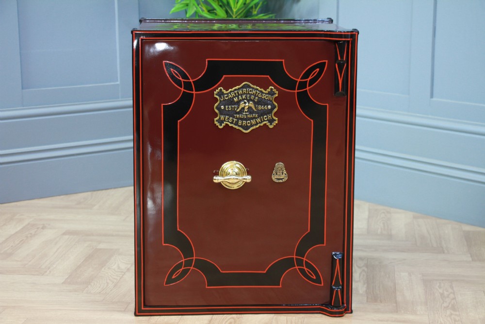 Antique J CARTWRIGHT & SON Luxury Fireproof Safe Fully Restored With Keys Vintage View XIII