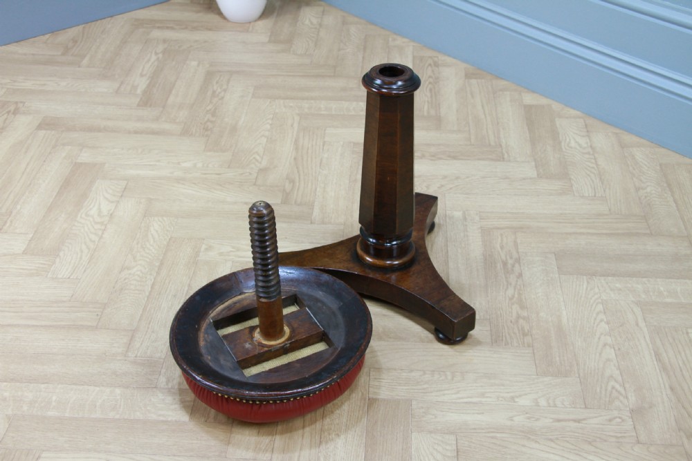 Antique Original Early Victorian Rosewood Revolving Piano Dressing Table Stool C1850 View VII
