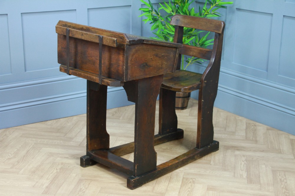 Original Antique Victorian 19th Century Children’s School Slider Desk & Chair View III