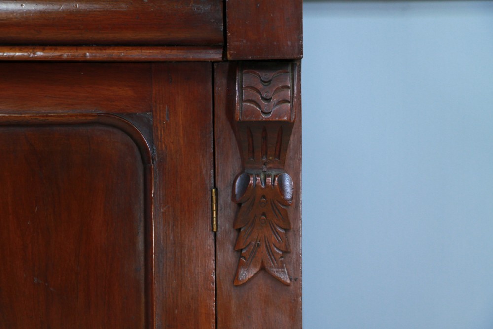 Antique Original Victorian Mahogany Small Glazed Chiffonier Bookcase Cabinet View XII