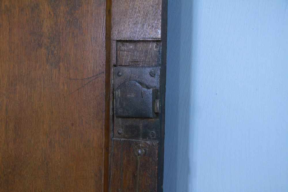 Antique Georgian Oak Inlaid Corner Wall Hanging Cupboard Cabinet Drinks C1825 View VIII