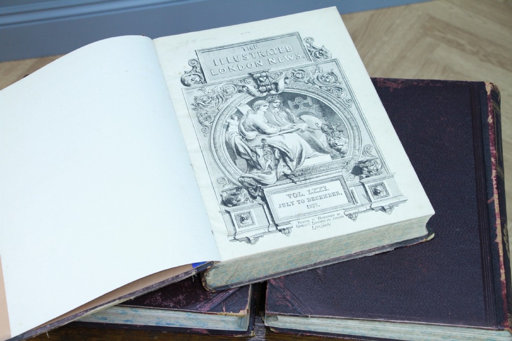 Set of 3 Antique Victorian Books 'The Illustrated London News 1877-1898-1899'
 View V
