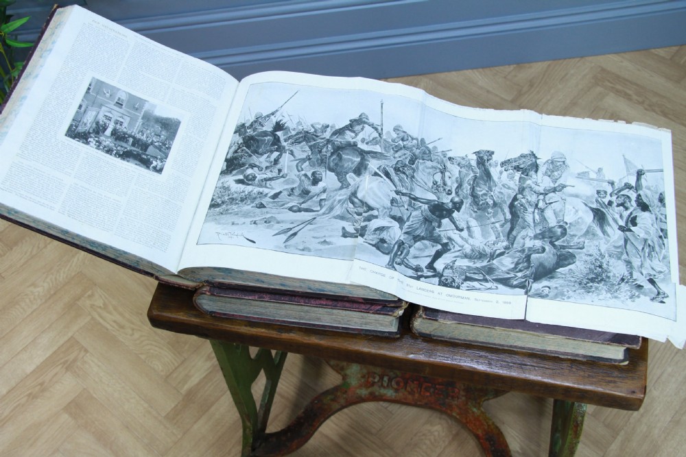 Set of 3 Antique Victorian Books 'The Illustrated London News 1877-1898-1899'
 View VIII