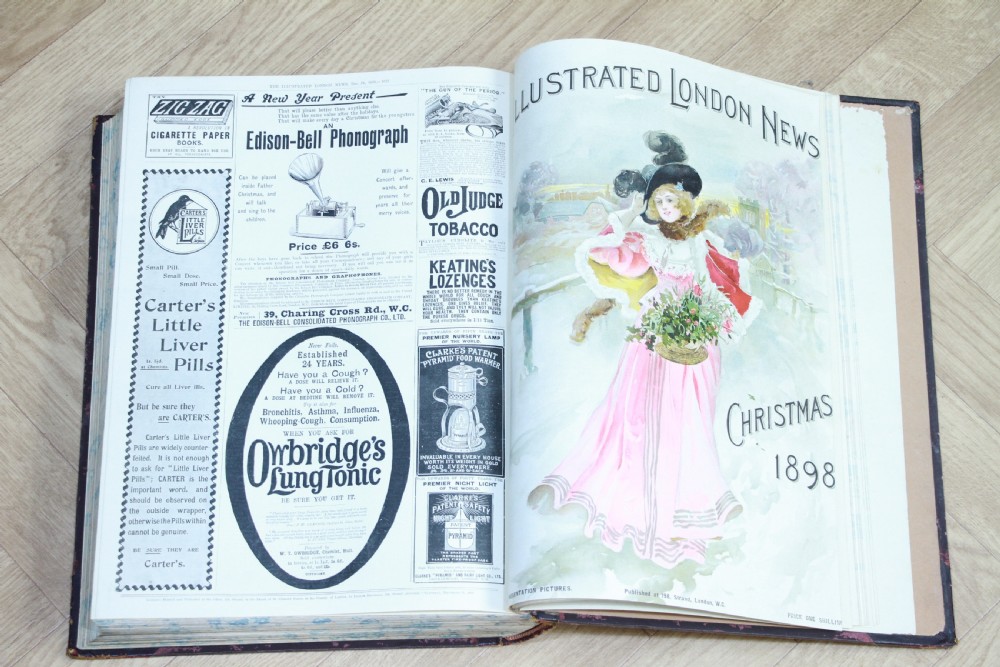 Set of 3 Antique Victorian Books 'The Illustrated London News 1877-1898-1899'
 View XII