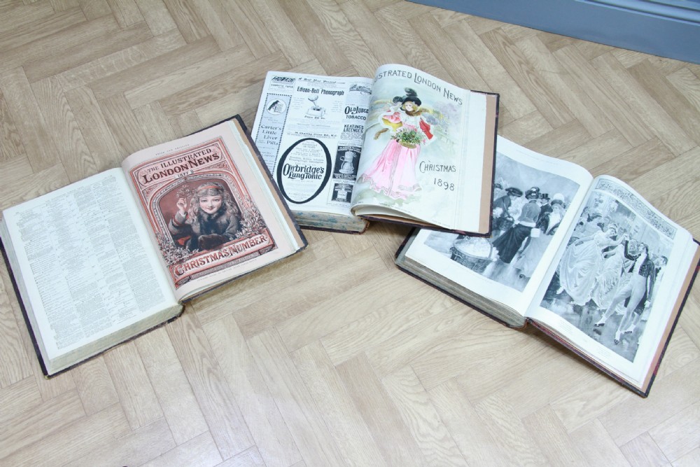 Set of 3 Antique Victorian Books 'The Illustrated London News 1877-1898-1899'
 View XIII