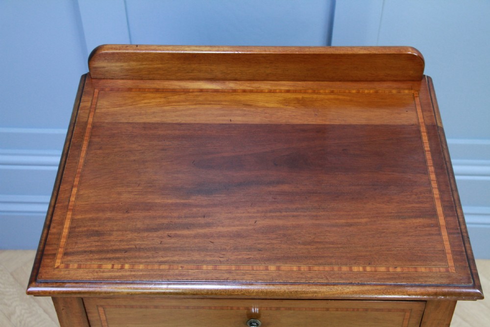 Antique Edwardian Mahogany Music Sheet Cabinet Chest of 4 Drop Front Drawers View XIII