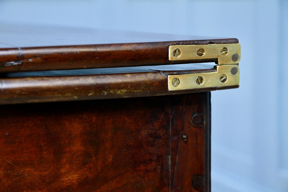 Antique Georgian Mahogany Fold Over Top Tea Table Hall Sofa Breakfast Table 1820 View VI
