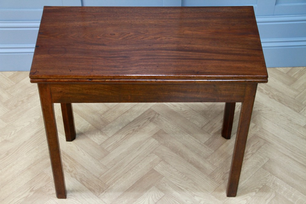 Antique Georgian Mahogany Fold Over Top Tea Table Hall Sofa Breakfast Table 1820 View VIII