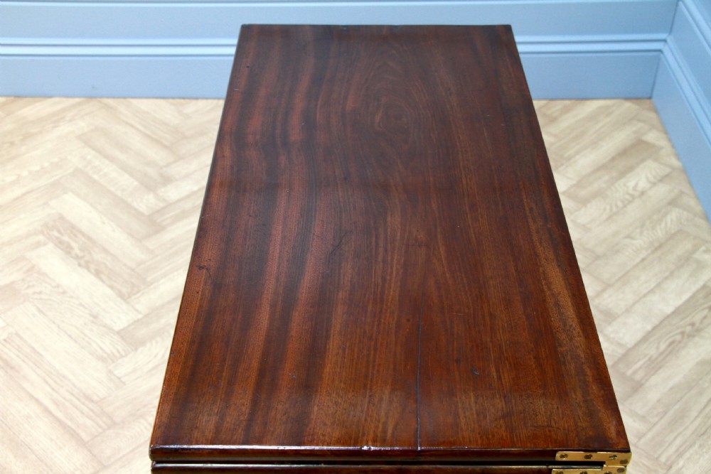 Antique Georgian Mahogany Fold Over Top Tea Table Hall Sofa Breakfast Table 1820 View XII