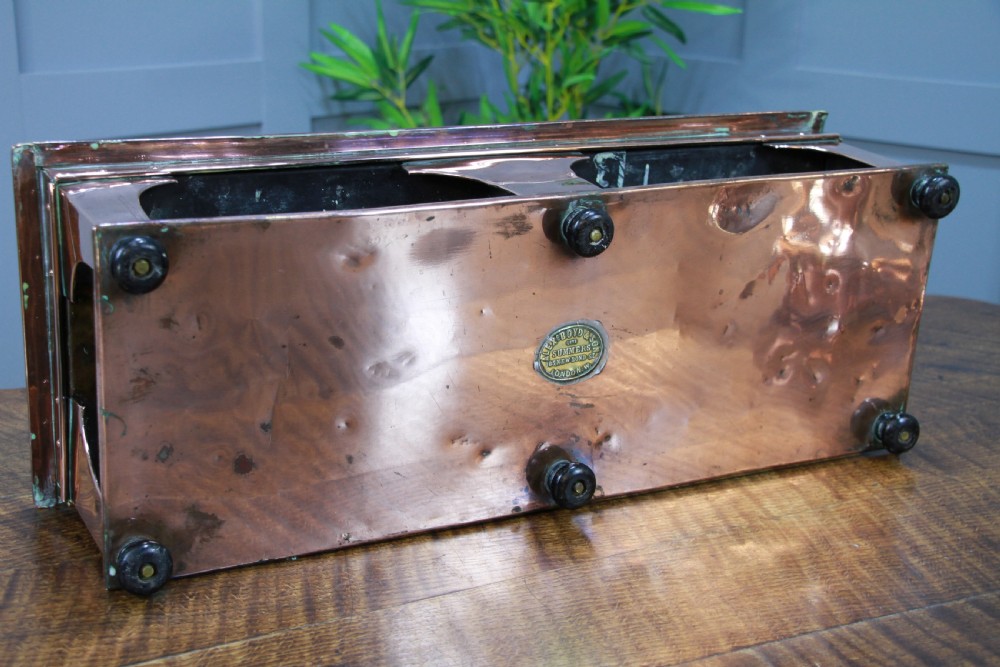 Antique Victorian Alex Boyd & Son Solid Copper Server Hot Plate Food Warmer View XII