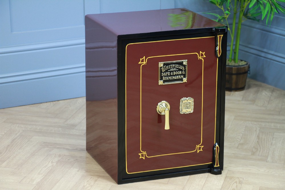 Antique 'WHITFIELD'S' Luxury Fireproof Safe Fully Restored With Keys Vintage