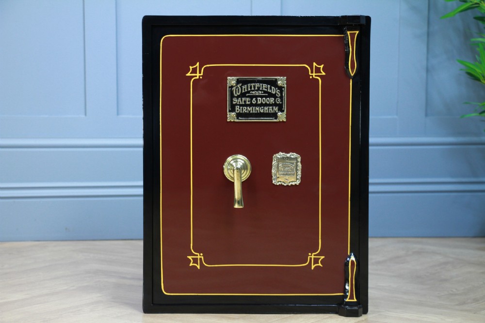 Antique 'WHITFIELD'S' Luxury Fireproof Safe Fully Restored With Keys Vintage View III