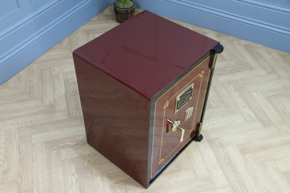 Antique 'WHITFIELD'S' Luxury Fireproof Safe Fully Restored With Keys Vintage View IV