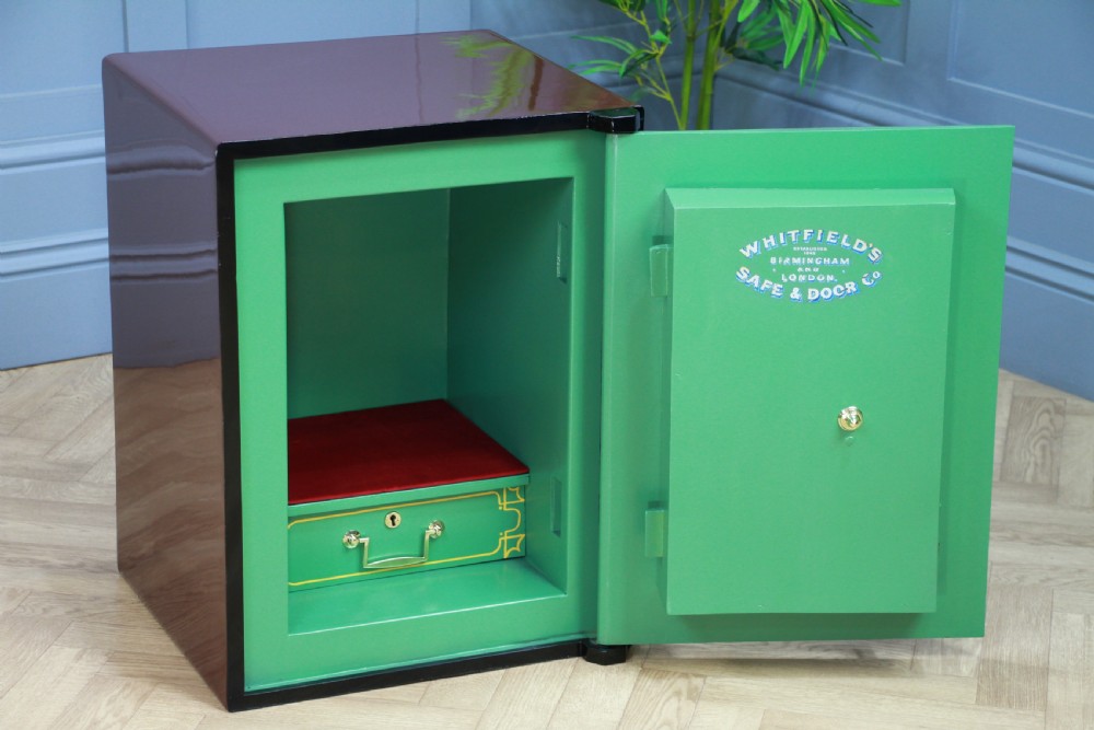 Antique 'WHITFIELD'S' Luxury Fireproof Safe Fully Restored With Keys Vintage View X